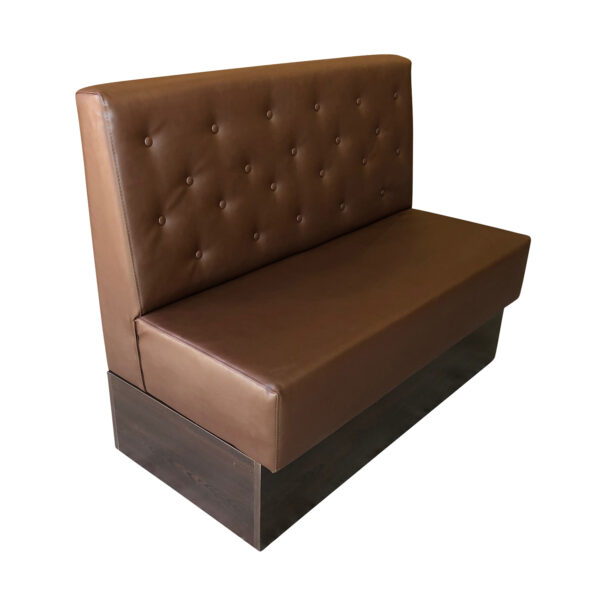 Chester sofabænk i brun - 120 cm