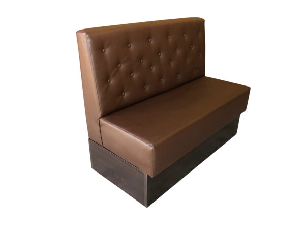 Chester sofabænk i brun - 60 cm modul