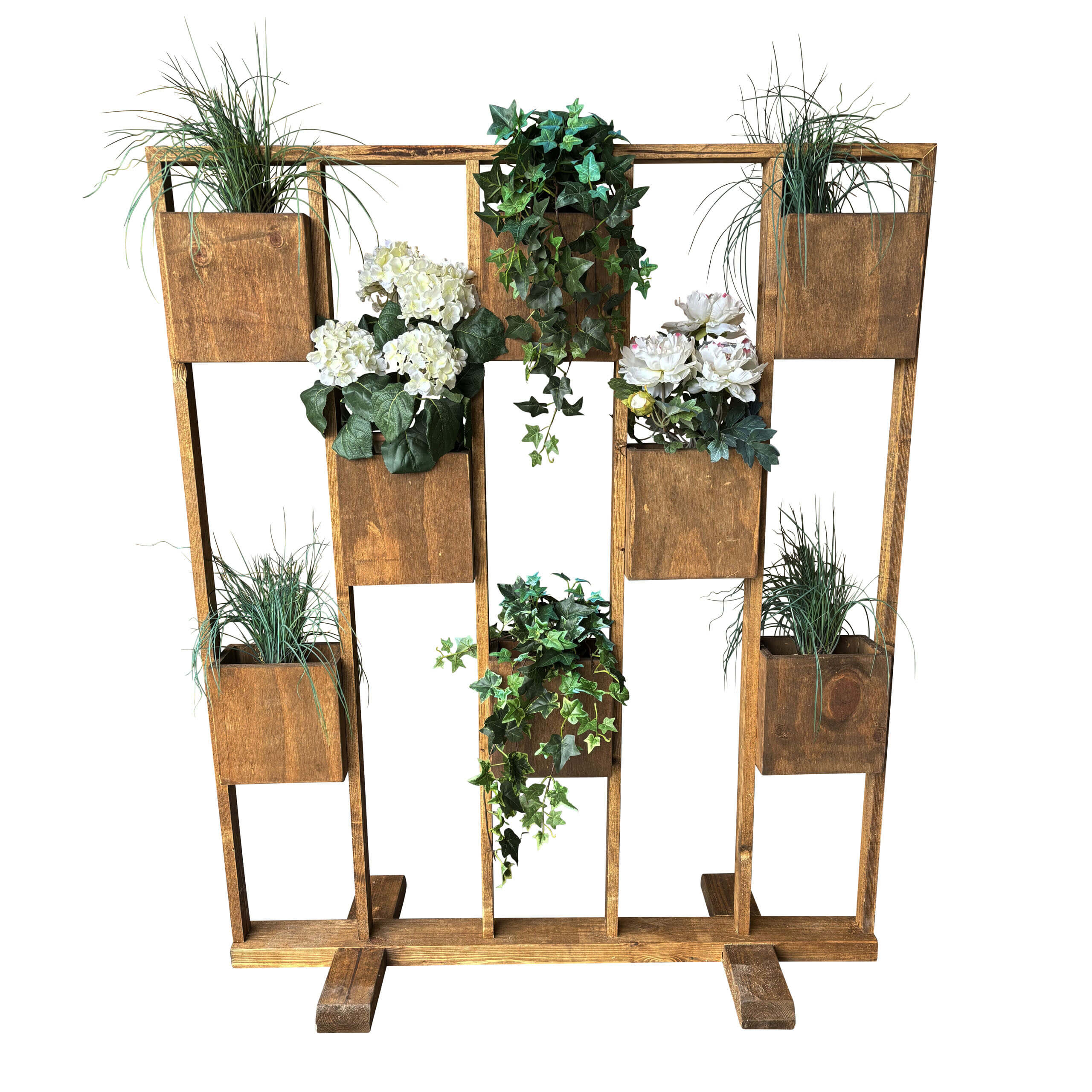 Planteavdeler med beholdere