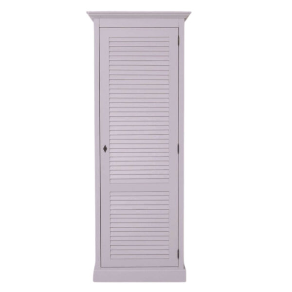 Hotellgarderob - 1 dörr - 2 hyllplan - 1 hängskena - B:76cm - H:200cm - D:59cm