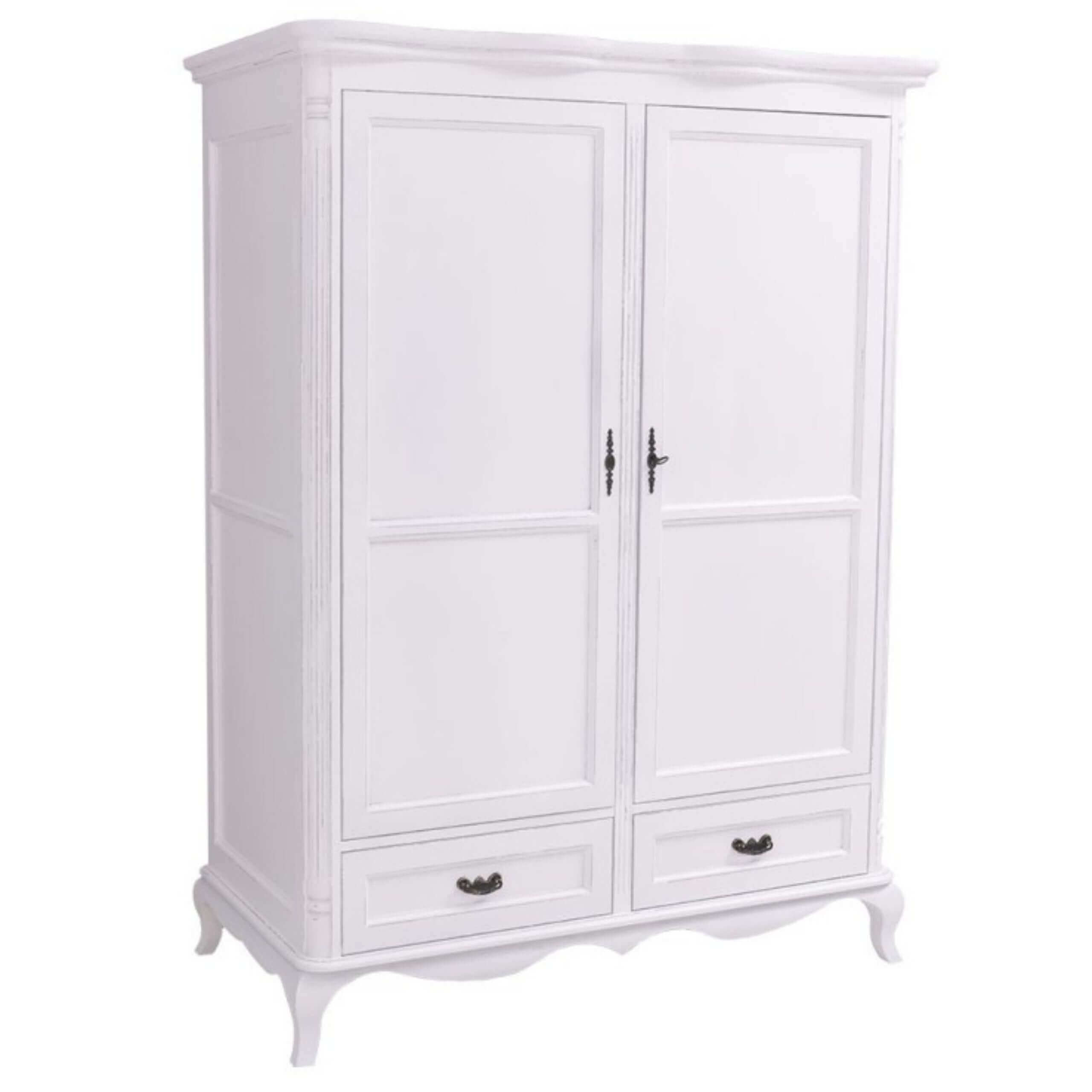 Hotellgarderobe - 2 dører - 2 skuffer - 3 hyller - 1 hengestang - B:140cm - H:190cm - D:70cm